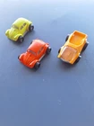 TONKA Mini Totes Volkswagen Beetle Car, Green, Orange, El Camino USA Vintage.