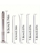 Leather Sewing Awl Kit Replaceable Needles DIY Craft Tool Set