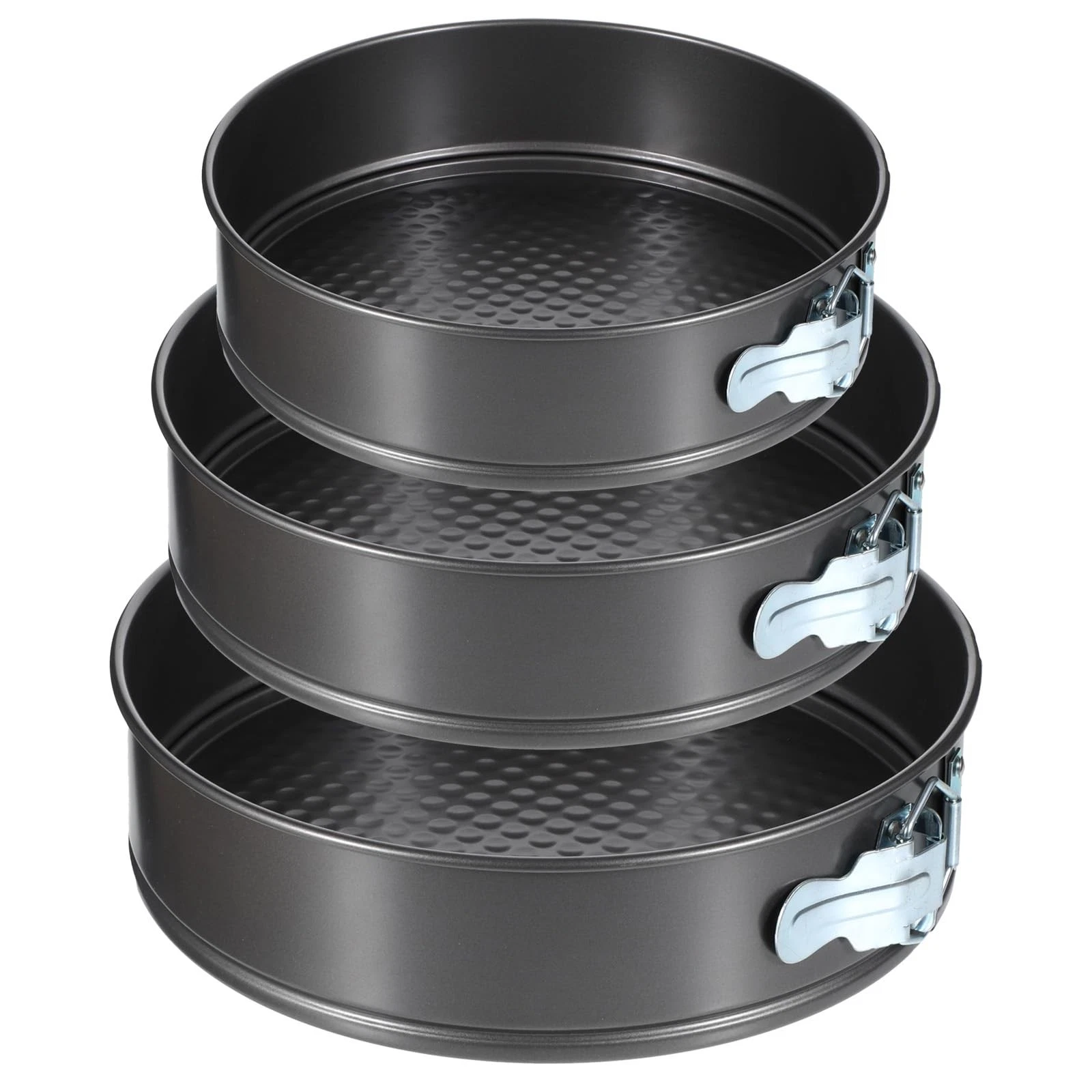 3 Pack Removable Springform Cake Pan Round Nonstick Cheesecake Molds Leakproof
