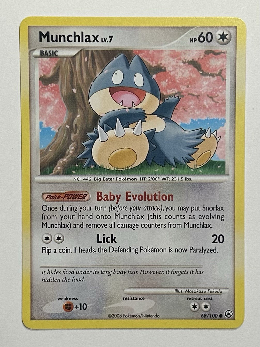 Munchlax Majestic Dawn Regular Card 68/100