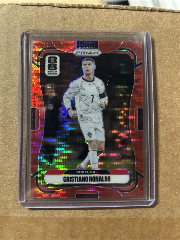 2026 Panini Prizm FIFA World Cup Cristiano Ronaldo #367 Preferred Red #d 27/75!