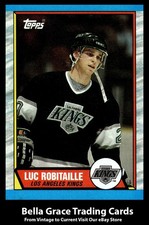 1989-90 Topps Luc Robitaille #88 Los Angeles Kings NHL Hockey Base Set 