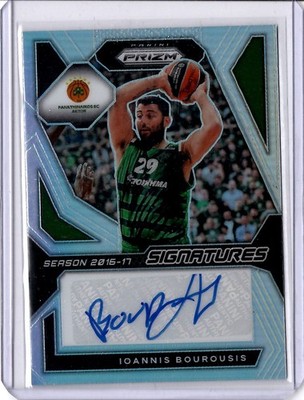 Ioannis Bourousis 2023-24 Panini Prizm Euroleague Silver Auto Signatures #SI-IOA