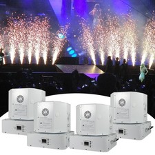 4X 1500W Spin Cold Spark Machine Double Fireworks Fountain DMX Sparkler Machine
