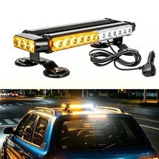Magnetic Strobe Light Bar 14.5 30 Led Amber White Double Side Emergency Warning Magnetic Strobe Light Bar 14.5 30 Led Amber White Double Side Emergency Warning