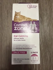 Comfort Zone Cat Calming Diffuser Refills (2 PACK) - New