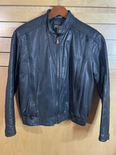 Vintage Hein Gericke Echt Leder Black Leather Jacket Sz 38 Full Zip Ventilation