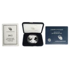 2012-W $1 1-oz Proof American Silver Eagle Box, OGP, &COA