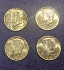 Lot of 4 90% Silver Kennedy Half Dollar Coins