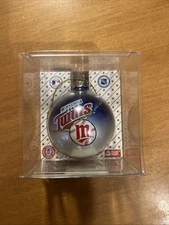 Minnesota Twins Glass Christmas Holiday Ornament Topperscot Brand MLB NEW