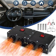 800W Portable Electric Car Heater 12VDC Heating Fan Defogger Defroster Demister