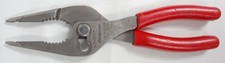 Snap-on Tools Red Handle 7" Talon Grip Long Nose Slip Joint Pliers LN46ACF!