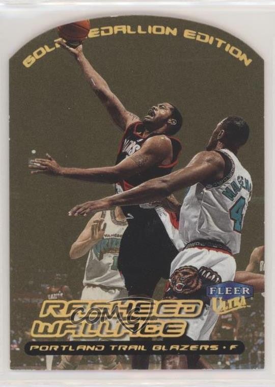 1999-00 Fleer Ultra Gold Medallion Edition Rasheed Wallace #118G 0a3