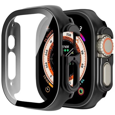 Full Case Cover for Apple Watch Ultra  2 49mm Tempered Glass Screen Protector