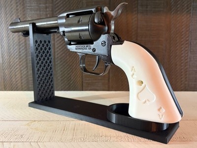 Ace of Spades Heritage Rough Rider Grips White 22LR Custom 3D Printed USA