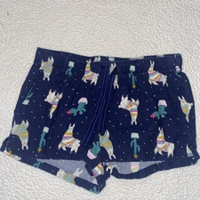 Womens Old Navy Flannel Lounge Sleep Shorts  🦙 Llama 🌵sz Medium