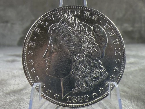 1880 O MORGAN SILVER DOLLAR MICRO O GEM+ BU PROOF LIKE #2657 $1500+ Value
