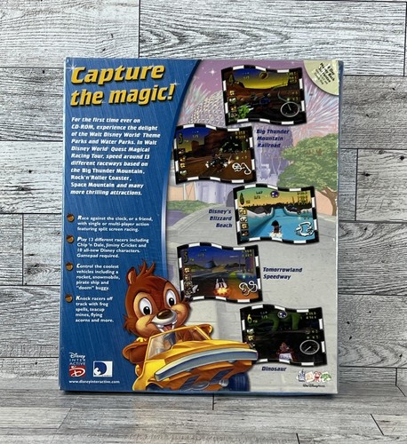 Walt Disney World Quest: Magical Racing Tour PC Game WIN 95/98/Me Big Box Sealed - Picture 2 of 14