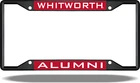 Whitworth ALUMNI Black License Plate Frame