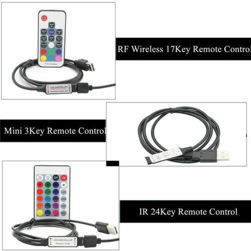 DC 5V 5050 RGB LED Strip Waterproof USB LED Light Strips Flexible Tape 0.5M-5M - Picture 8 of 13