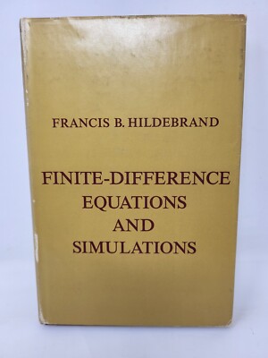 Finite-Difference Equations and Simulations --Hildebrand 1968 Hardcover w/DJ