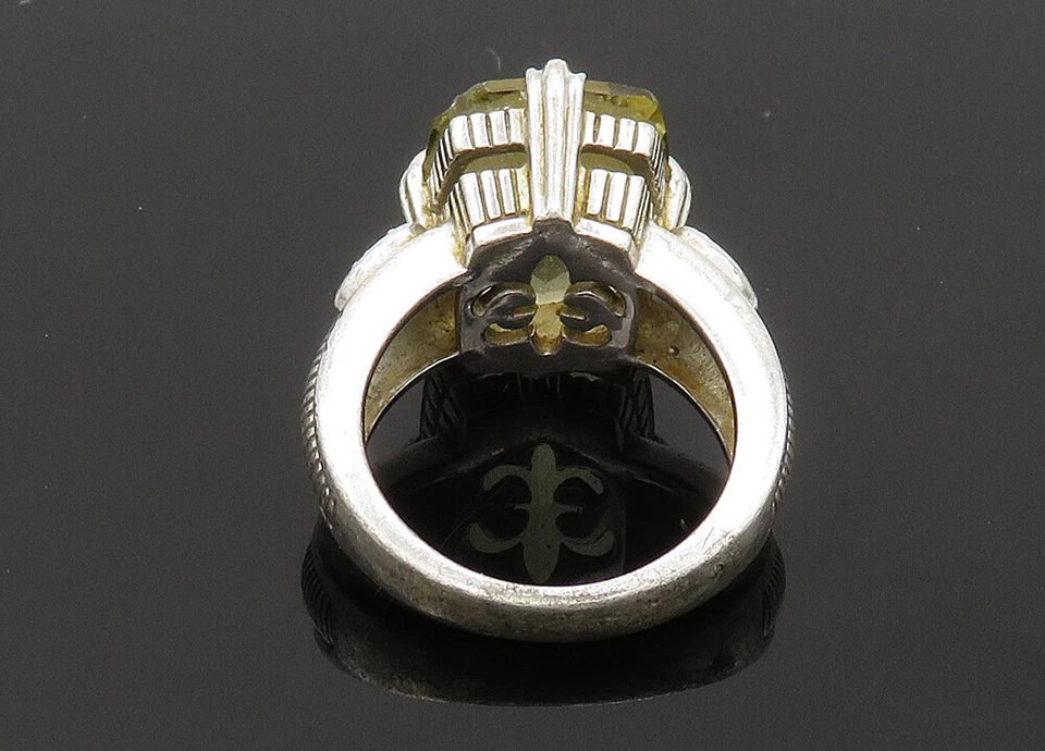 Anillo Corazón Amor Topacio Vintage Plata Esterlina 925 Judith Ripka Talla 7 RG20260 Foto 4 de 4