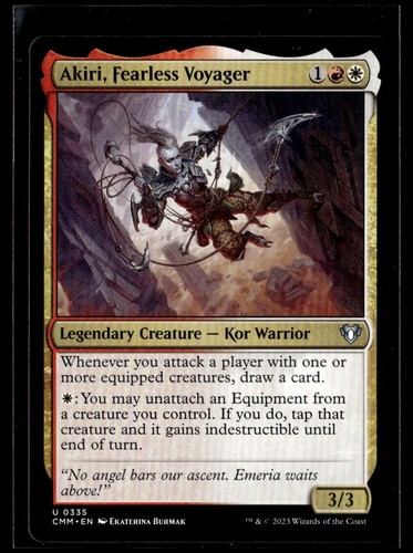 2023 MTG CMM Akiri, Fearless Voyager U Legendary Creature #335