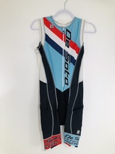 DE SOTO TRIATHLON / SKIN COOLER - Adult Sm. Padded Cycling Bib Skin Suit Shorts