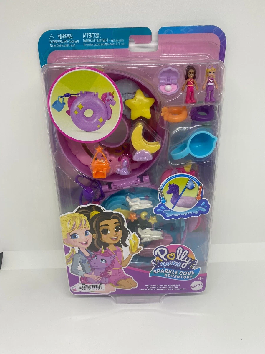 Polly Pocket Sparkle Cove Adventure Unicorn Floatie Compact