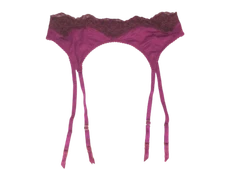 VICTORIA'S SECRET VERY SEXY LACE TRIM GARTER BELT RASBERRY COOLER XS/S M/L NWT