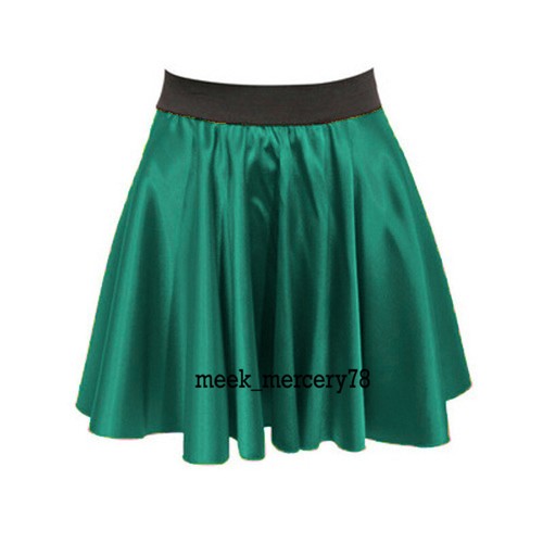 Women Mini Skirt Color Sexy Short Skirt Casual Wear Satin Party Wear S11 - Picture 25 of 44