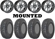 Kit 4 GBC Parallax Tires 31x10-15 on Moose 545X Machined Wheels IRS