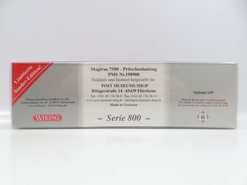 1:87 Wiking Serie 800 198908 Magirus 7500 Pritschenlastzug #5060 - Picture 3 of 3