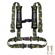 Universal 4 Point 2” Racing Harness Shoulder Pad Seat Belt Buckle RASTP