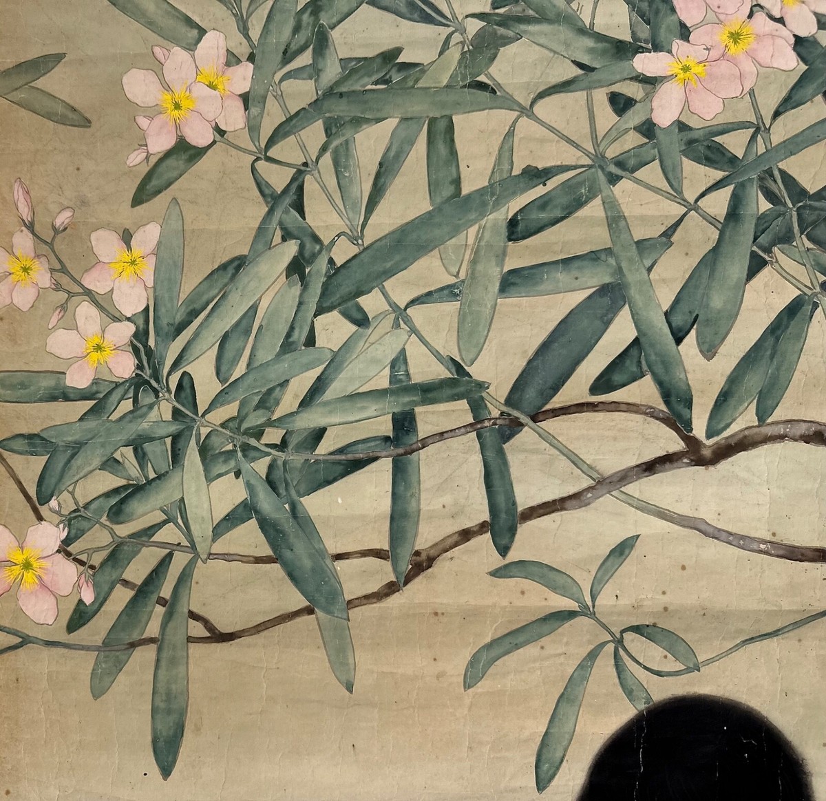 Beautiful painting depicting young girl , early 20th century ZE34