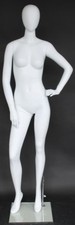 6 ft Female Abstract Head Mannequin Matte White New Style Mannequin SFW57E