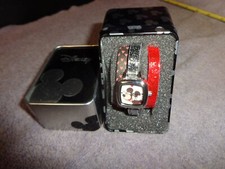 NEW Mickey Mouse Wrist Watch MZ Berger  Co In Disney Tin W/3 BANDS