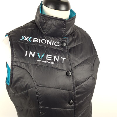 X-Bionic Steppweste Damen L Schwarz Blau Invent Outdoor Weste