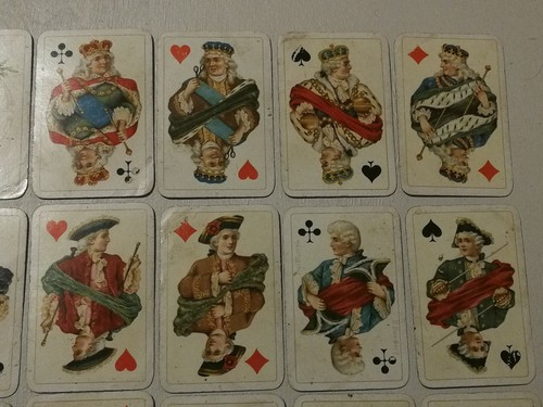 Ancien jeu de 32 cartes Allemagne B Dondorf Patience Karten petit format 19ème - Imagen 3 de 11