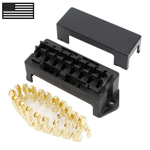 8 Way Fuse Box Block Holder w Terminals Universal Automotive ATC/ATO 12V