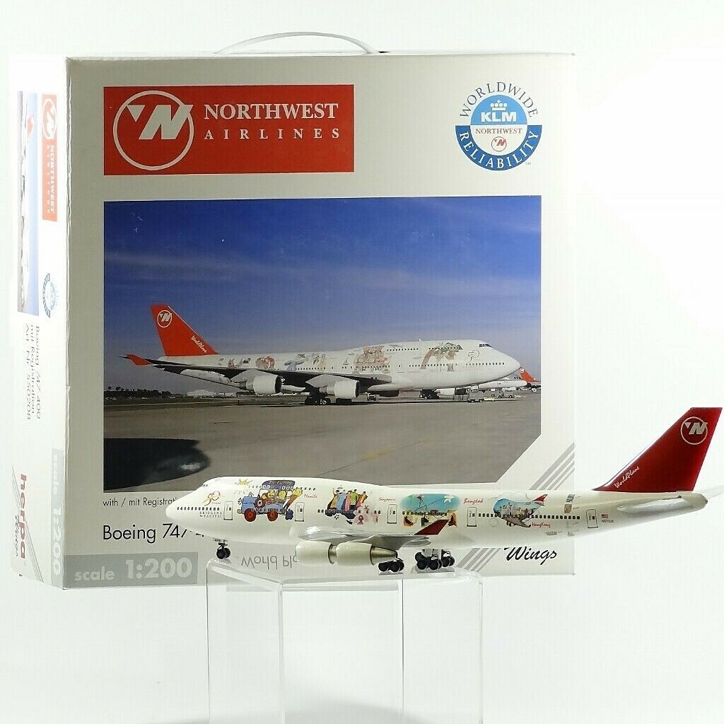 ヘルパ製ボーイング７４７－４００NORTHWEST AIRLINES - 模型/プラモデル