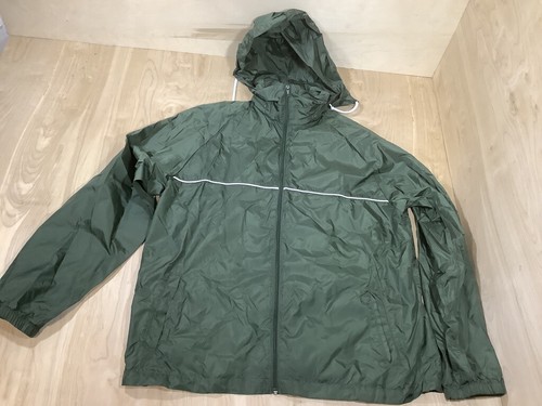 Eddie Bauer Mens Green Rain Jacket Size 