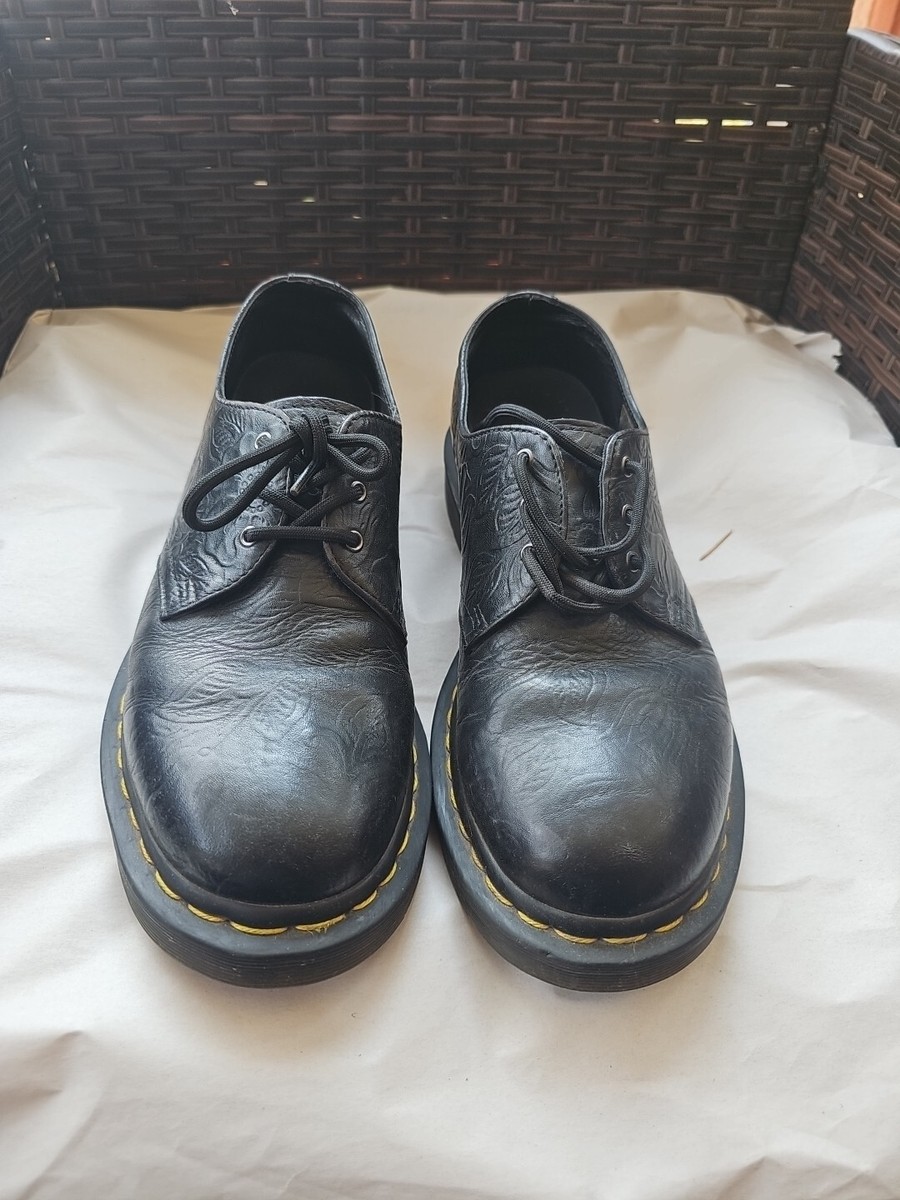 Dr Martens 8312 Black Leather Laced Chunky Oxford Shoes Size  display picture 1