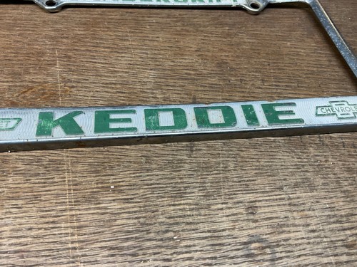 License Plate Frame Keddie Chevrolet Vandergrift PA Vintage Rustic - 第 3/9 張圖片