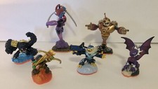 Skylanders Giants Figures Lot Of 6 Bouncer, Ninjini, Jet-Vac, Cynder, Flamesling