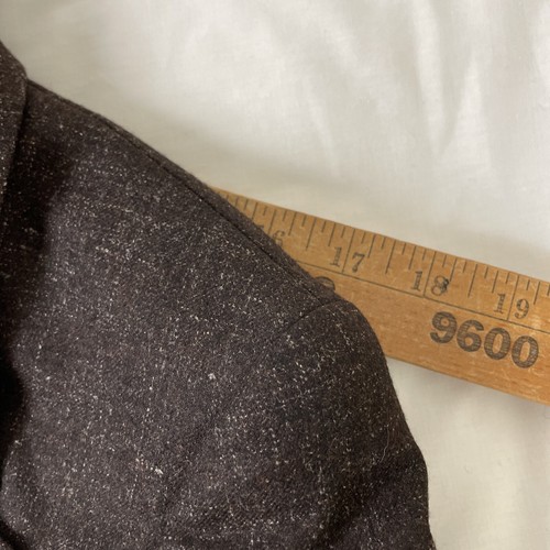 Escada Blazer Womens 40 Wool Linen Brown Jacket Career Double Breasted Germany - Picture 12 of 16