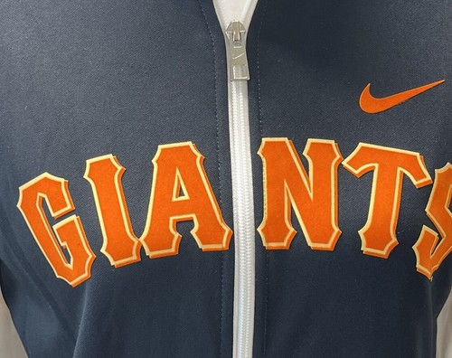 San Francisco Giants Nike Women's Varsity Full-Zip Jacket Black/White Size Small - Picture 3 of 20