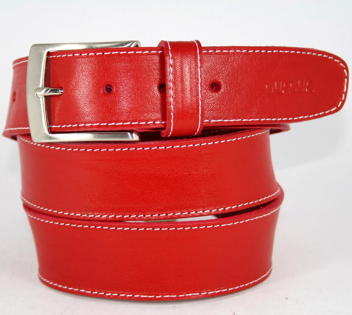 Cintura Donna Rossa Elastica - Vita Alta Con Fibbia Quadrata - Taglia S/M - Alwaystyle4you - Foto 3
