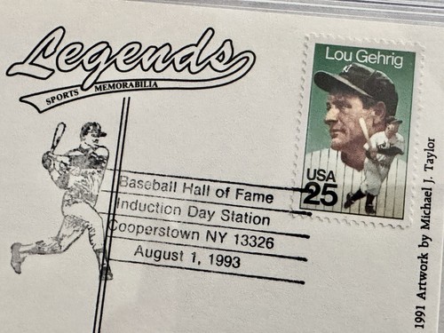 1993 Reggie Jackson Baseball Hall of Fame HOF Induction Cachet Postcard Slabbed - Picture 3 of 3