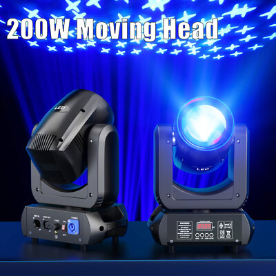 200W LED Beam Spot Moving Head 18 Prisma 8 Gobo Bühnenlicht DMX DJ Lichteffekt